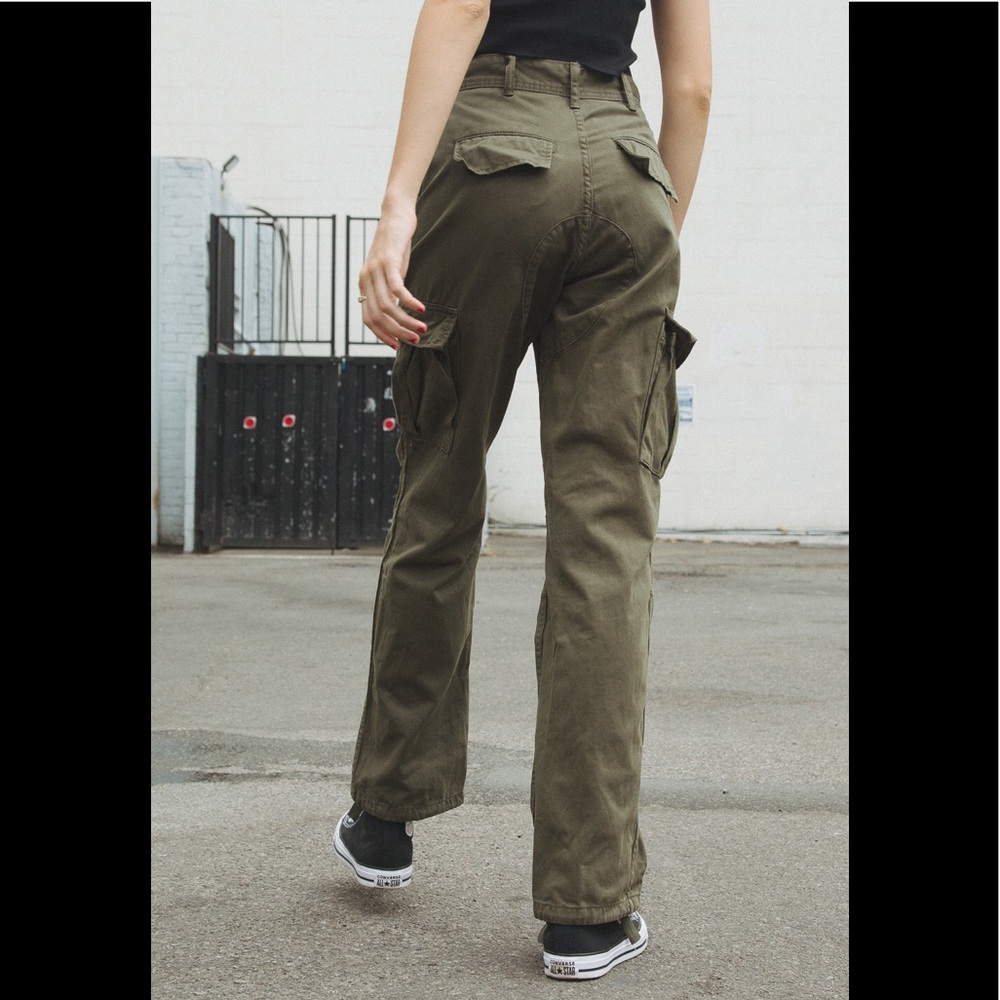 Brandy Melville olive green piper worker pants - Picture 3 of 6